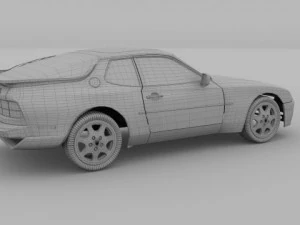 porsche 944 s2 3D Model