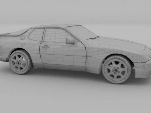 porsche 944 s2 3D Model