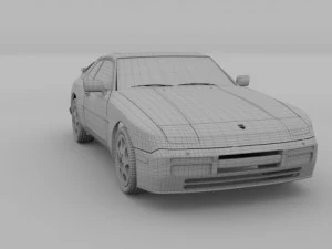 porsche 944 s2 3D Model