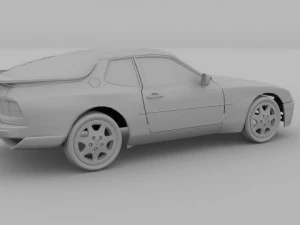 porsche 944 s2 3D Model