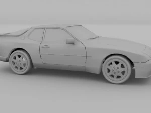 porsche 944 s2 3D Model