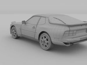 porsche 944 s2 3D Model