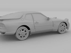 porsche 944 s2 3D Model