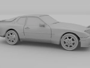 porsche 944 s2 3D Model