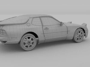 porsche 944 turbo 3D Model