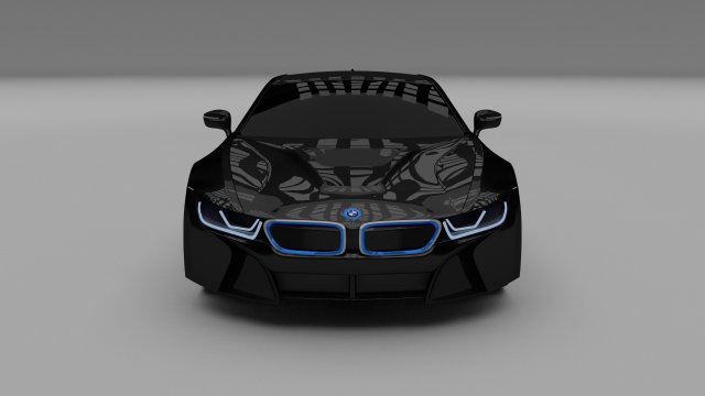 bmw i8 3D 模型 .c4d .max .obj .3ds .fbx .stl .blend