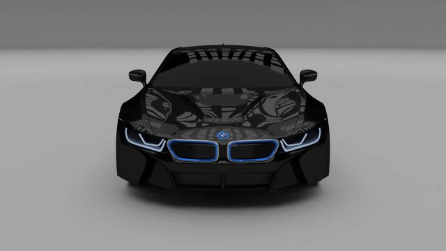 BMW i8 Modello 3D .c4d .max .obj .3ds .fbx .stl .blend 