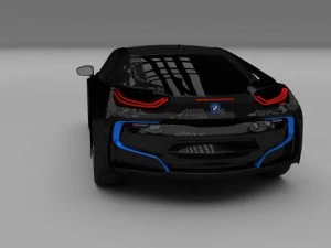 BMW i8 Modello 3D
