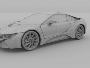 BMW i8 Modello 3D