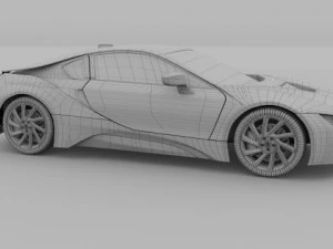 BMW i8 Modello 3D