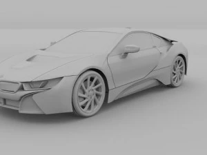 BMW i8 Modello 3D