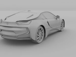 BMW i8 Modello 3D