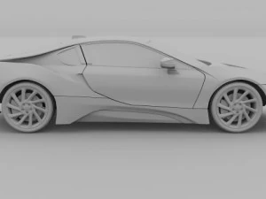 BMW i8 Modello 3D