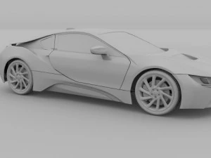 BMW i8 Modello 3D