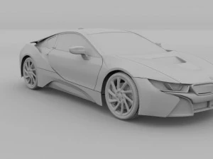 BMW i8 Modello 3D