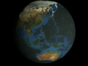 hd animated earth model 3D Model