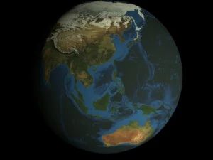 hd animated earth model 3D Model