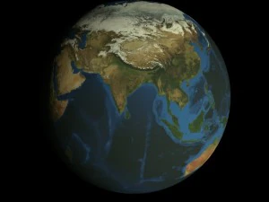 hd animated earth model 3D Model