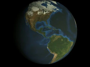 hd animated earth model 3D Model
