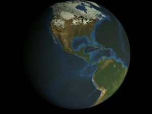 hd animated earth model 3D Model