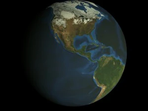 hd animated earth model 3D Model