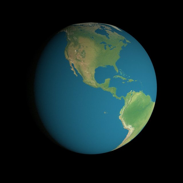 animated 16k earth geographical model 3D Модель .c4d .max .obj .3ds .fbx .stl .blend 