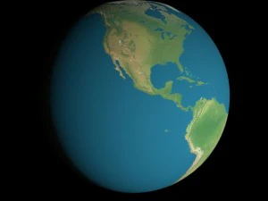 animated 16k earth geographical model 3D Model