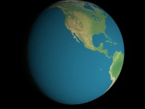 animated 16k earth geographical model 3D Model