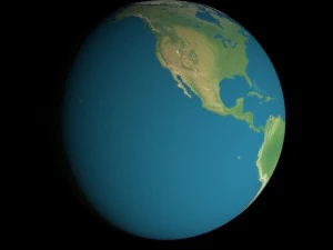 animated 16k earth geographical model 3D Model