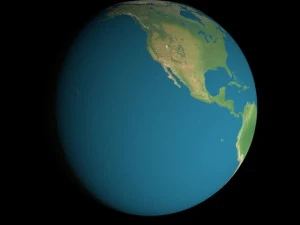 animated 16k earth geographical model 3D Model