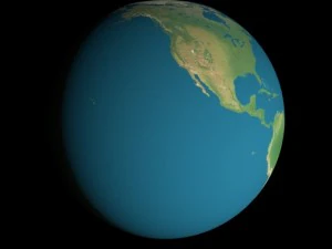 animated 16k earth geographical model 3D Model