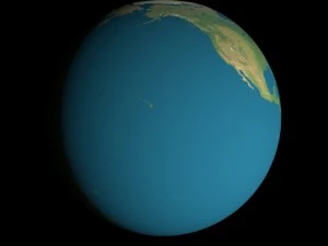 animated 16k earth geographical model 3D Model