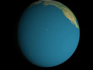 animated 16k earth geographical model 3D Model