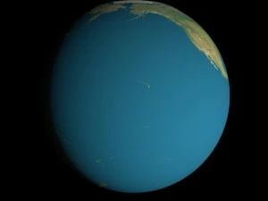 animated 16k earth geographical model 3D Model