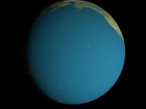 animated 16k earth geographical model 3D Model