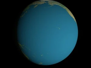 animated 16k earth geographical model 3D Model