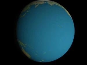 animated 16k earth geographical model 3D Model