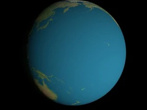 animated 16k earth geographical model 3D Model