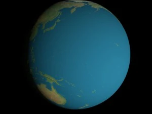 animated 16k earth geographical model 3D Model