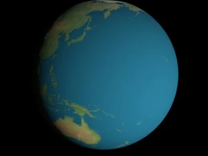 animated 16k earth geographical model 3D Model