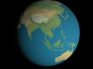 animated 16k earth geographical model 3D Модель