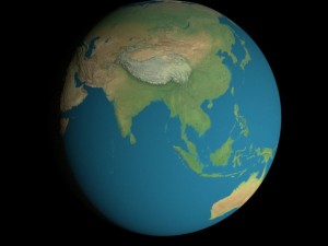 animated 16k earth geographical model 3D Модель