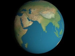 animated 16k earth geographical model 3D Модель
