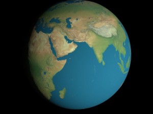 animated 16k earth geographical model 3D Модель