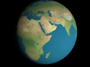 animated 16k earth geographical model 3D Model