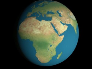 animated 16k earth geographical model 3D Модель