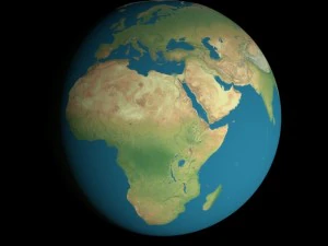 animated 16k earth geographical model 3D Model