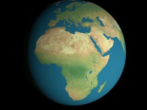 animated 16k earth geographical model 3D Model