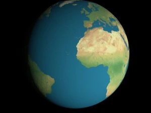 animated 16k earth geographical model 3D Model