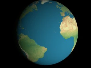 animated 16k earth geographical model 3D Model
